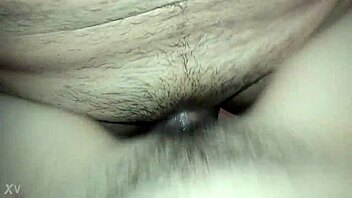 venezuelan brunette rides my cock on the office chair at home, her hairy pussy grinding