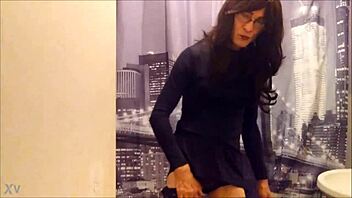 Lady Dressed In Black Crossdressing