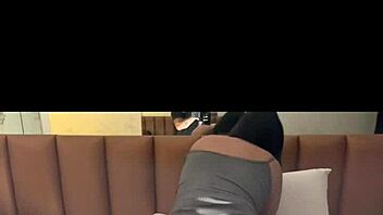 Young Brazilian prostitute enjoys a meal and humiliates her cuckolded partner in a motel room