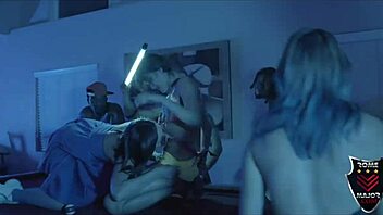 in viva las vegas, rome major joins wild orgy with dick swinging bros