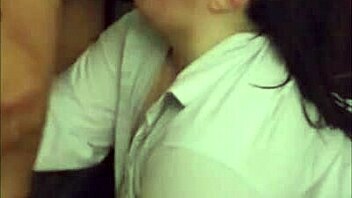 Extreme facial in the shower scene