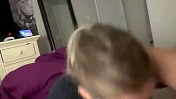 Blonde Summer Sucks Boyfriend's Cock For Fun