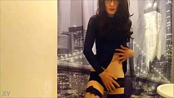 Lady Dressed In Black Crossdressing