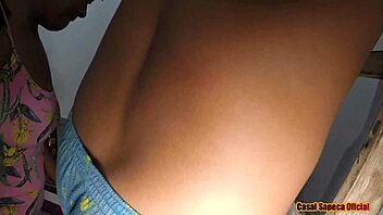 I couldn’t resist sucking my stepson’s huge cock when I saw it