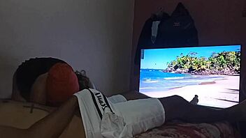 horny colombian teen enters room and sucks well