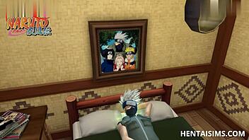 i spied kakashi masturbating and me and ino surprised him with a threesome 😳