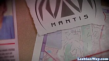 glam milf gets seduced by cute lesbian teen with glasses