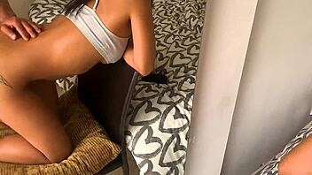 Enjoying great intimacy after a hot oil massage on my body