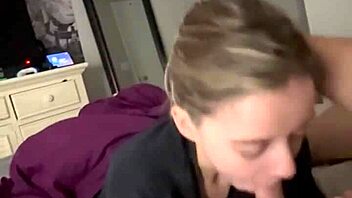 Blonde Summer Sucks Boyfriend's Cock For Fun