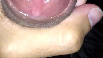 Amateur guy gets wild and shoots a huge load while masturbating
