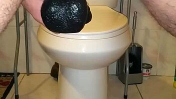 Nice dildo session deep in her ass