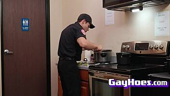 Muscular Firefighter Hunks Exchange Rough Blowjobs and Rimjobs