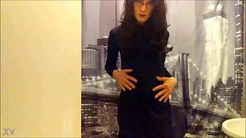 Lady Dressed In Black Crossdressing