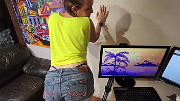 Wife takes rough deepthroat and hard homemade fucking.