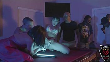 in viva las vegas, rome major joins wild orgy with dick swinging bros