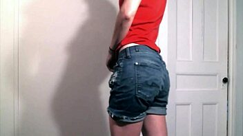 and playing for boyfriend with striptease and ripped clothes