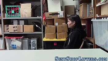 latina teen thief gets railed in a suggestive burglary scene