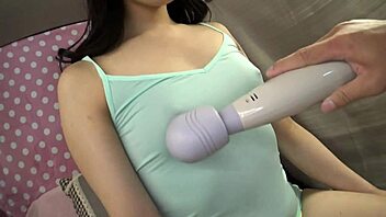 Intense Japanese Toy Play with Cute Babe