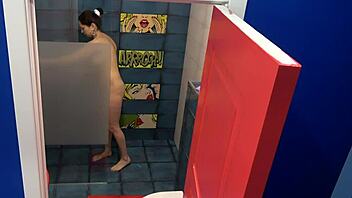 Cam slut bathes wildly!