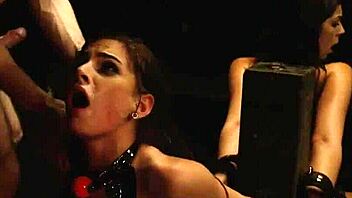 Rose Bondage: Two Young Sluts Bound Down!