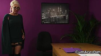 unusual doll gets cumshot on her face swallowing all the jism