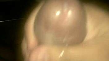 a guy getting a delicious handjob leading to cumshot