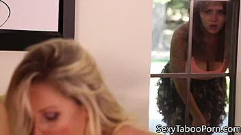 Alluring taboo MILF gets her pussy licked and fucked in full movie with cum on tits