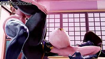 Oppai Impact with Futanari