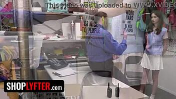 Adorable shoplifter experiences intense pleasure during sexual encounter with officer - Shoplyfter