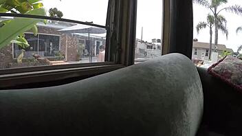 She says it's a little outdoor fun, but she's flashing her nude body in public