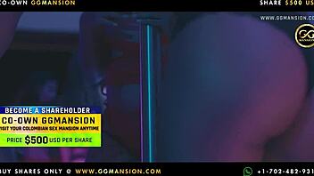 Redhead Latina Masturbates with Lovense at GGMansion