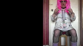 Homemade videos of shy bisexual crossdressing and humiliation continue