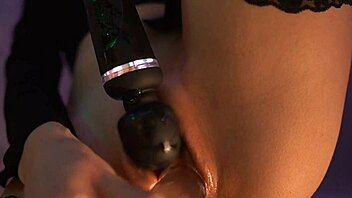 loud moans instead of an alarm clock for android im playing with vibrator and clit-pie in kitchen