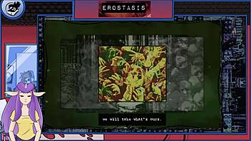 Sinfully Weird Anime Game With Brunette And Monster