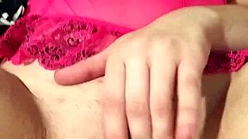 sexy redhead playing with herself