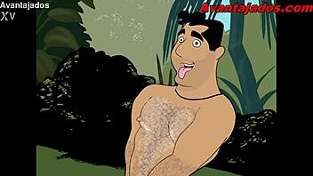 Military-themed gay Hentai cartoon featuring high-quality animation