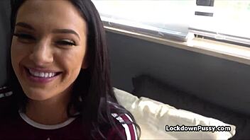 Alice Delivers Intense Quickie Action on Cam with Hardcore Fingering and Blowjob POV