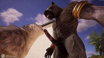 Animated erotica featuring anthropomorphic creatures