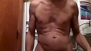 woman masturbates passionately in her room