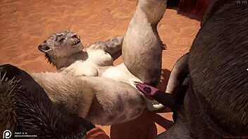 Animated erotica featuring anthropomorphic creatures