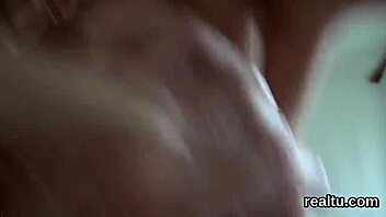 European teen gets seduced in a clothing store and receives a rough POV pounding