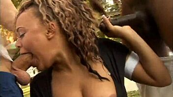 Big Booty Ebony Gets Anal Double Penetration