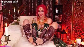 i'm triss merigold, horny and ready to fuck with blowjob and pussy play, amateurs cosplay costumes