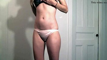 and playing for boyfriend with striptease and ripped clothes