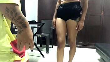 Called technician to fix computer, husband away, paid with handjob and blowjob in missionary.