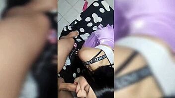 Watch my colombian friend riding in my room