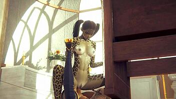 Tiger Girl Gets Fucked By Futanari In Church