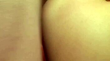 Naturally busty brunette MILF craves his cum on her face 😍