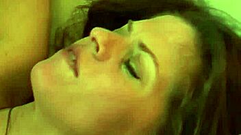 A brunette milf gets her pussy filled with cum