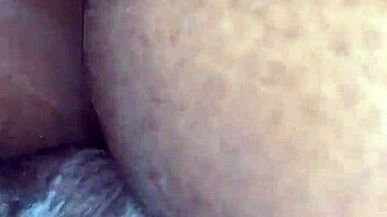 creamy pussy gets filled by big black cock in her ass